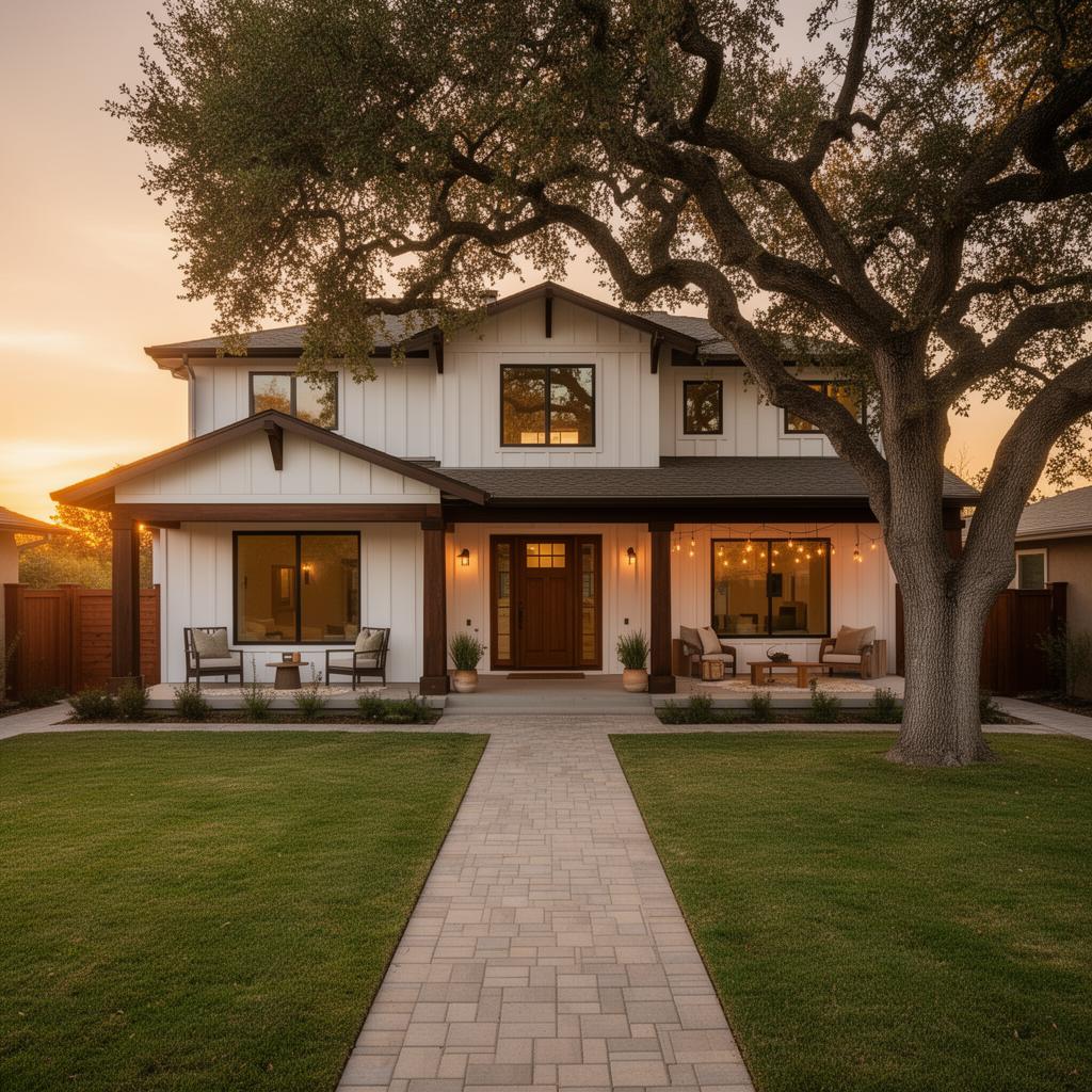 Elegant Santa Clarita home at golden hour